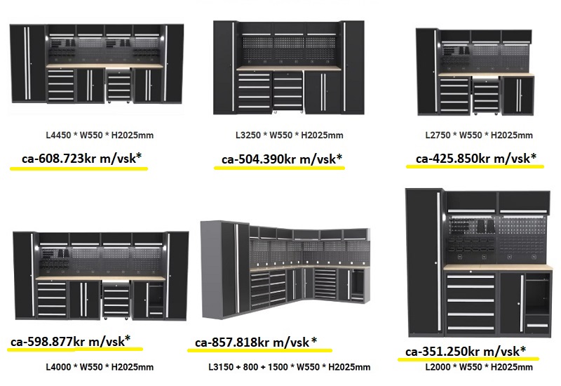 Bílskúrs og Verkstæðis Innréttingar