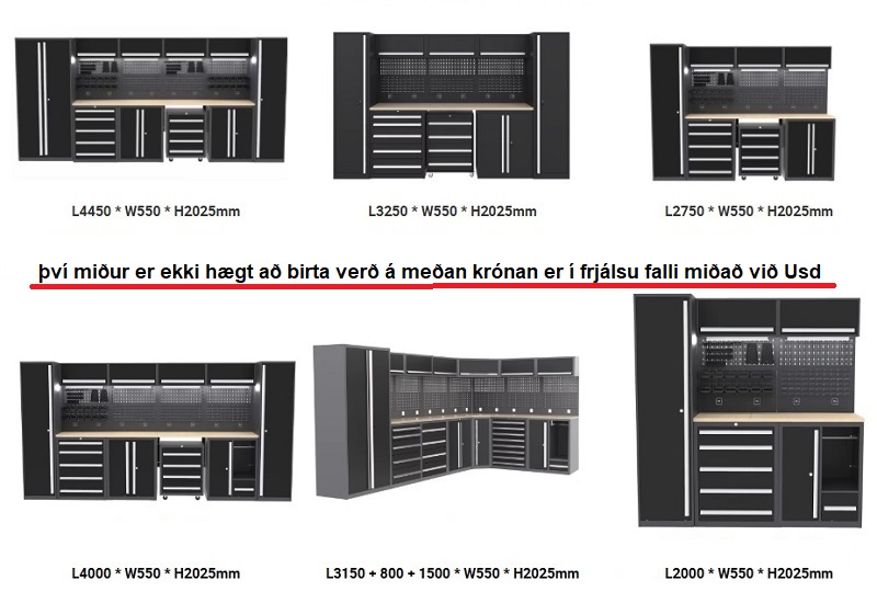 Bílskúrs og Verkstæðis Innréttingar