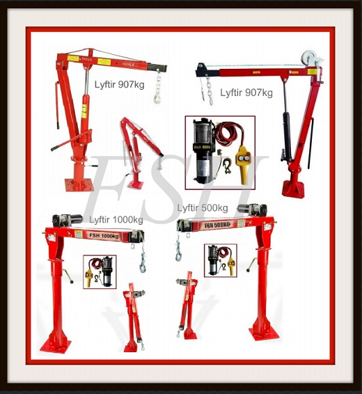 Kranar 1000kg -Með hand vindu 