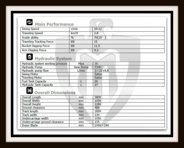 Smágrafa EAGLE 1800MTH Sérpöntun