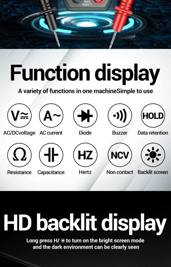 Rafmagns Klemmu Mælir