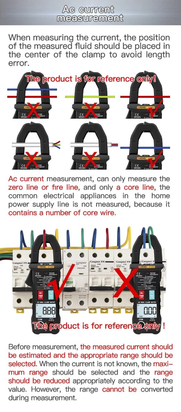 Rafmagns Klemmu Mælir