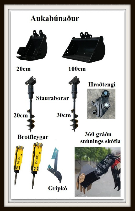 Smágrafa - Smágröfur MT-10H  Verð frá 1.992.480+vsk Með 14 ára reynslu á Íslandi