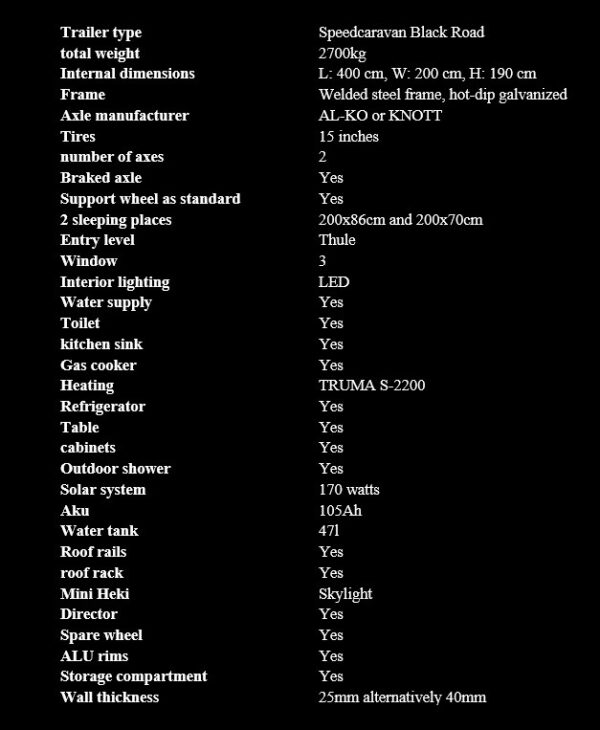 SPORTHJÓLHÝSI BLACK ROAD Verð frá 5.989.720+vsk