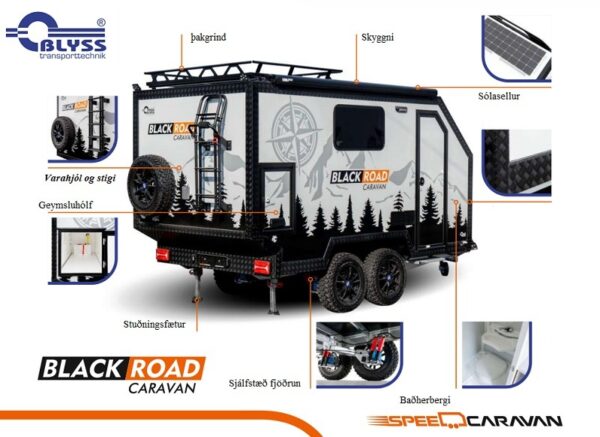 SPORTHJÓLHÝSI BLACK ROAD Verð frá 5.989.720+vsk