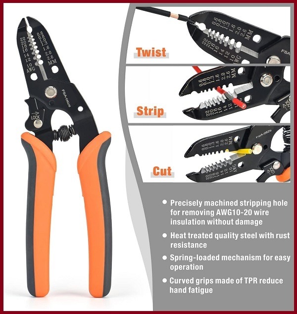 Fjölnota raftöng með 5 kjöftum