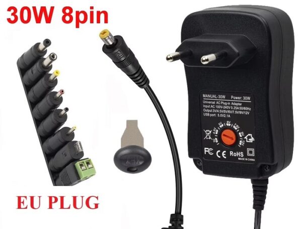 Straumbreytir, Spennubreytir, stillanlegur 3v til 12v DC