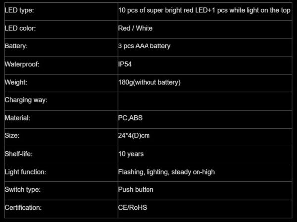 VARÚÐARLJÓS Á FÆTI