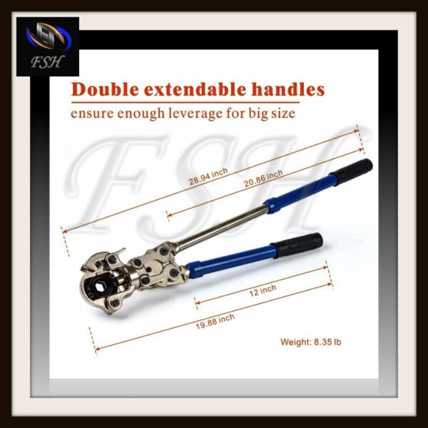 Handpressu töng fyrir Pex rör