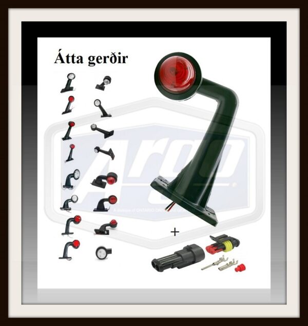 Breiddarljós Led sett