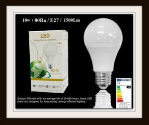 Led Ljósaperur 18w 165-265v Heildsala 10 stk.