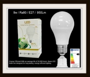 Led Ljósaperur 9w 165-265v Heildsala 10 stk.