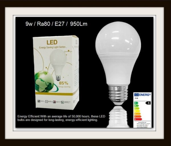 Led Ljósaperur 9w 165-265v Heildsala 10 stk.