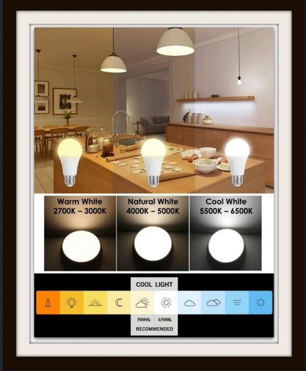 Led Ljósaperur 9w 165-265v Heildsala 10 stk.