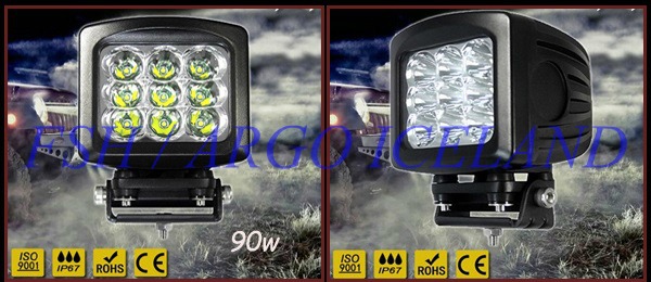 Vinnuvélaljós FSH-LD 90W-90°