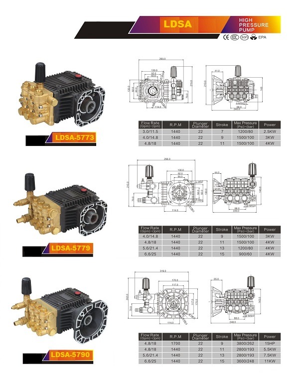Háþrýstidælur FSH-FCCD  /    Dísel-háþrýstidælur