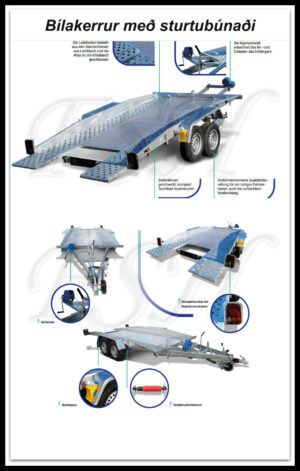 Bílakerra Monz með sturtu Væntanlegar