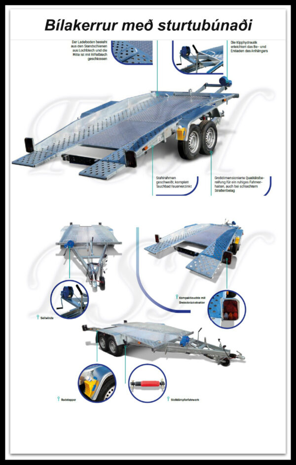 Bílakerra Monz með sturtu Væntanlegar