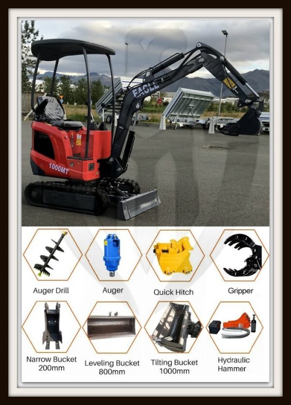 Smágrafa EAGLE1000MTX með 14 ára reynslu á Íslandi Verð frá 1.989.902 + vask*