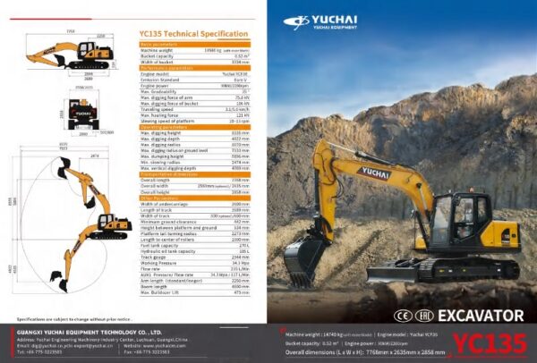 YUCHAI YC135 Beltagrafa YUCHAY YC135 / YUCHAI með yfir 20ára reynslu á Íslandi